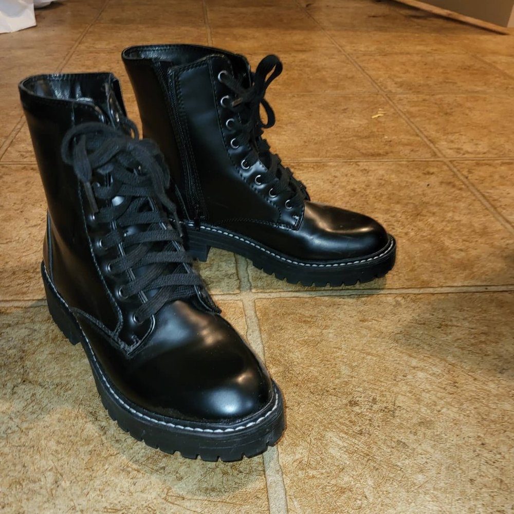 Black Goth Knox Boots